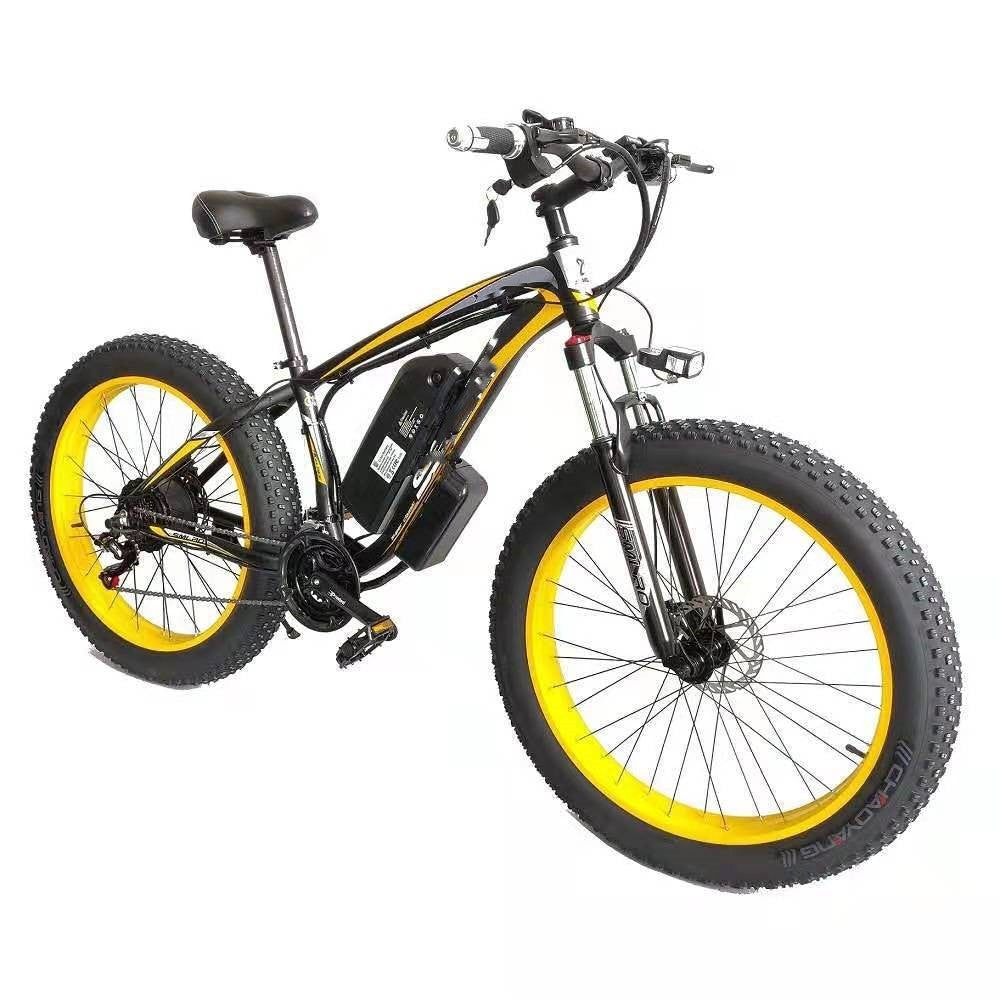 Forever™ E-Glide Snow 26 – Electric Mountain Bike (21-Speed, 350W, Fat